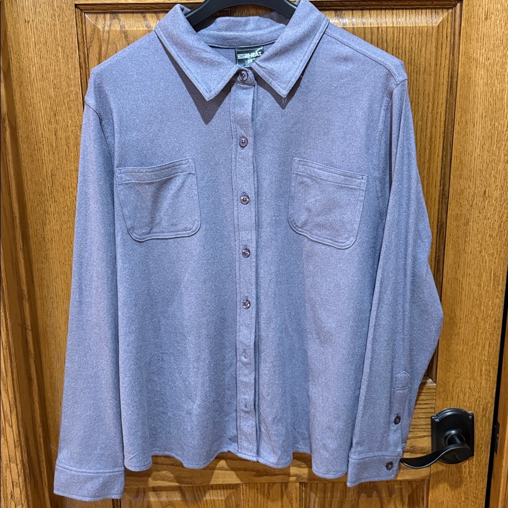 32 Degrees Heat Purple Long Sleeve Shirt. Size XL. Like new